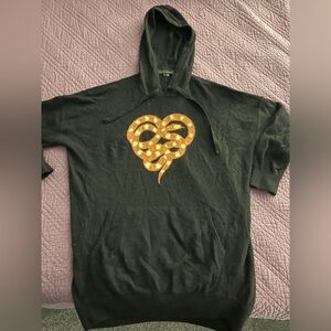 Skull Cashmere - black snake hoodie